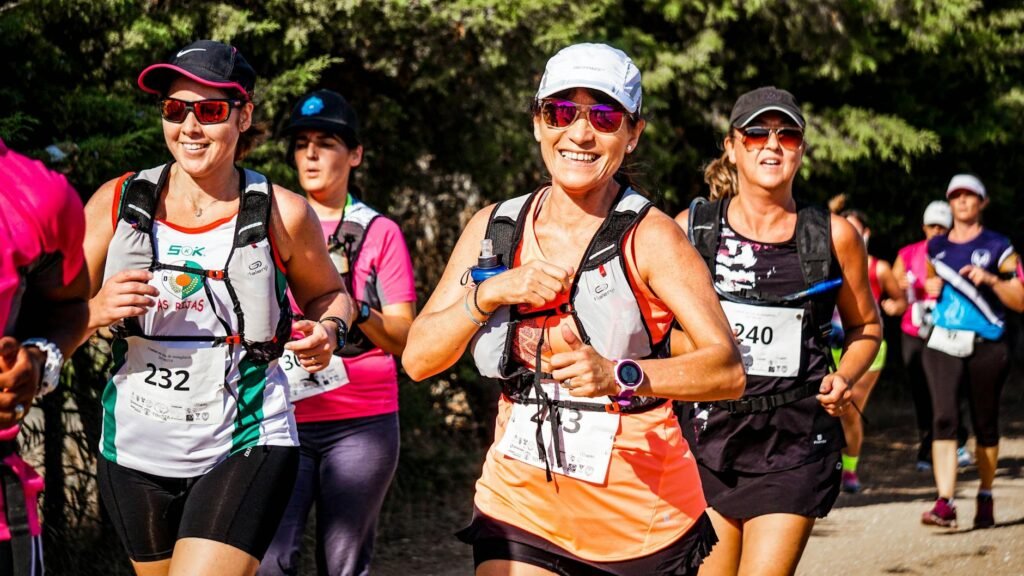 group of people doing marathon