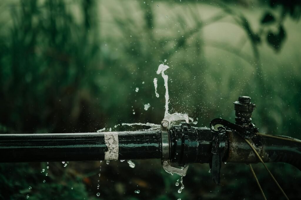 close up of a water pipe