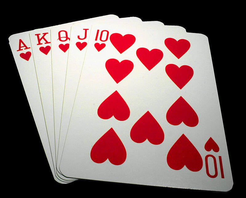 Straight Flush Royale - combinations in poker